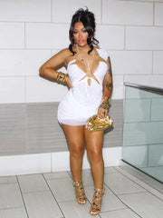 Natalie Asymmetrical Mini Dress