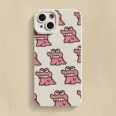 Cute Funny Cartoon baby crocodile Phone Case For iPhone