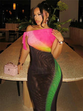 Tropical Breeze One Shoulder Maxi Dress