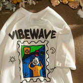 Korean Street Trend Printed T-Shirts American Summer