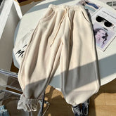 Solid Warm Fleece Pants for Women