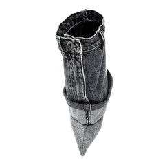 Let's Talk About It Denim Ankle Boots