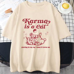2024 Karma Is A Cat Taylor Midnights Album T-Shirt