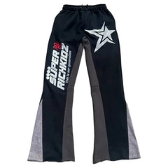 Men Streetwear Hip Hop Vintage Flared Pants
