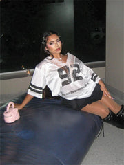 Teammate Lace Jersey Top