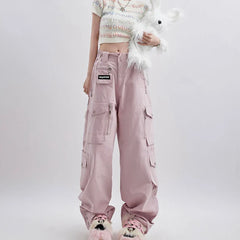 Cargo Pants Vintage Harajuku Y2k Aesthetic Oversize High Waist Baggy Trousers 2000s