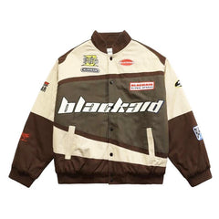 Clothing jacket American retro loose men baseball clothing street racing