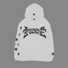 Men Letter Print High Street Hoodies