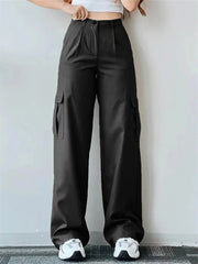 Y2K Vintage White Cargo Jeans for Women
