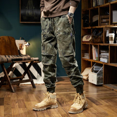Men Fashion Oversized Camouflage Cargo Pants Outdoor Army Pants