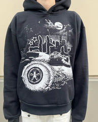 Y2k Hoodie Women Printing Jackets Gothic