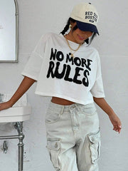 No More Rules Crop T-Shirt