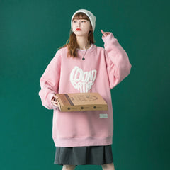 Japanese Letter Designer Hoodie: Y2k Vintage Streetwear for Fashion Women