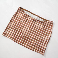 Let Me Find Out Brown Skirt Two Piece Set