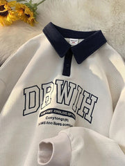 2023 New Style: Men's Turn Down Collar Shirt - Gmiixder Waffle Letter Casual Top