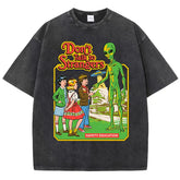 Cartoon Alien Classic Communication Print Tshirt