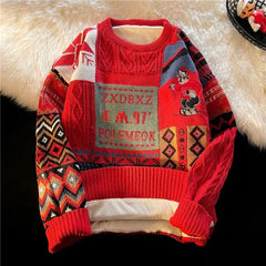 Women's Thick Sweater Christmas England Style