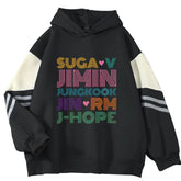 BTS Members Hoodies Casual Style