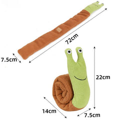 Snail Squeaky Plush Dog Snuffle Toy