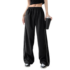 Y2K Baggy Cargo Pants for Women Drawstring Elastic Low Waist Loose