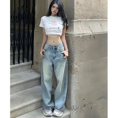 Baggy Jeans Women High Waisted Casual Straight Vintage Streetwear Y2K Fashion