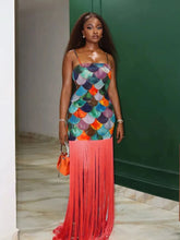 Paradise Tassel Maxi Dress