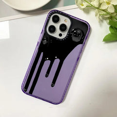 Ink Art Black Dripping Phone Case For Iphone