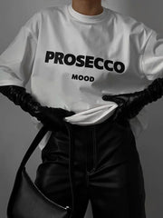 Prosecco Mood Oversized Top