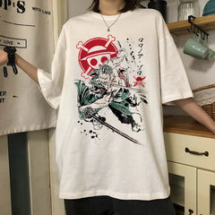 Cartoon Japanese Anime T-shirt Streetwear Kawaii Graphic