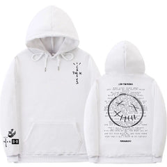 Cactus Jack Double Sided Logo Print Hip Hop Style Sweatshirt Pullover