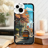 Case For iPhone Soft Cover City Landscape Art
