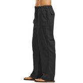 Men Cotton Linen Pants Loose Cool Casual Streetwear