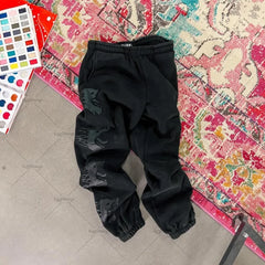 Y2K Retro Oversized Knit Men Pants Street Gothic Punk Style