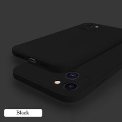 Liquid Silicone Square Phone Case For iPhone 1