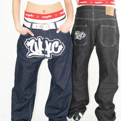 Y2k clothing baggy jeans women Vintage Jeans streetwear Baggy