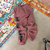Y2K Retro Oversized Knit Men Pants Street Gothic Punk Style