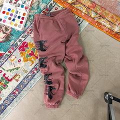 Y2K Retro Oversized Knit Men Pants Street Gothic Punk Style