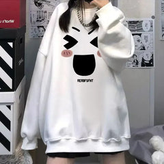 Autumn Women Thin Velvet Hoodie Oversized Korean BTS Style