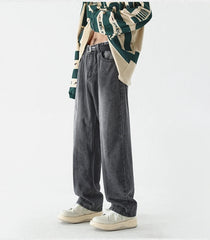 Men Jeans Gothic Wide Leg Loose Hip-hop Fashion Youth