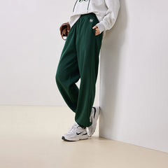 2023 Autumn Women's Sweatpants: Stylish Logo Embroidery and Elastic Waist