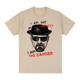 Breaking Bad Heisenberg Vintage T-shirt I Am The Danger Casual