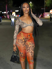 Leopard Print Crop Pants