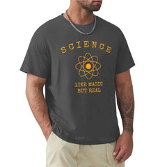 Men Science Like Magic But Real Tshirt Funny Nerdy Teacher Tee