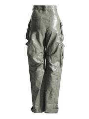 Leather Cargo Pants