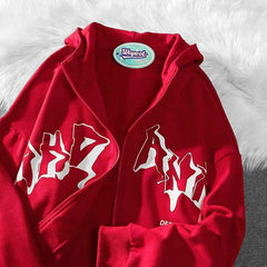 Hoodies Men Jacket Casual Clothes Tops Loose Grunge Hooded