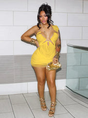 Natalie Asymmetrical Mini Dress