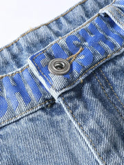 Men's y2k Baggy Jeans Hip Hop Ripped Trousers Harem Cartoon Loose