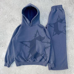 Men Y2K Hooded Sweatshirt Hip Hop