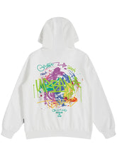Autumn Graffiti Letter Printed Pullovers Hip Hop Hoodies For Men