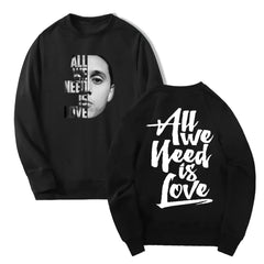 Canserbero All We Need Is Love Merch 2024 Tour Crewneck Men Sweatshirt Hip Hop